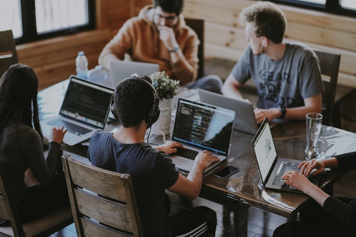 RA Technologies remote team collaborating on software projects
