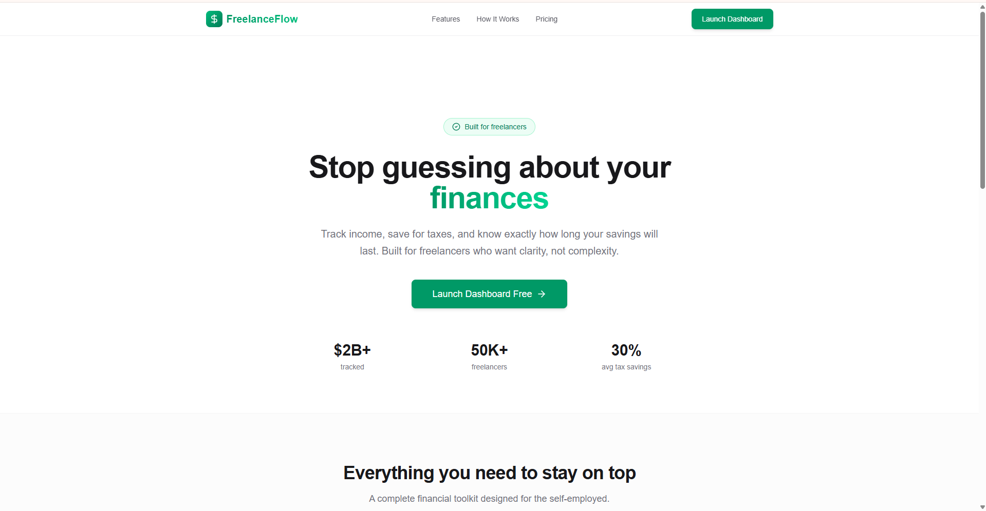 FreelanceFlow — mobile-friendly finance tracker built by RA Technologies